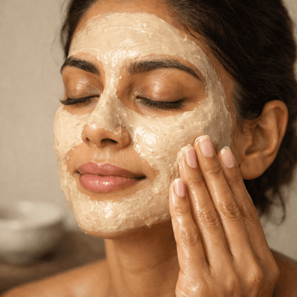 The Raw Multani Mitti product pouch with application brush and honey jar